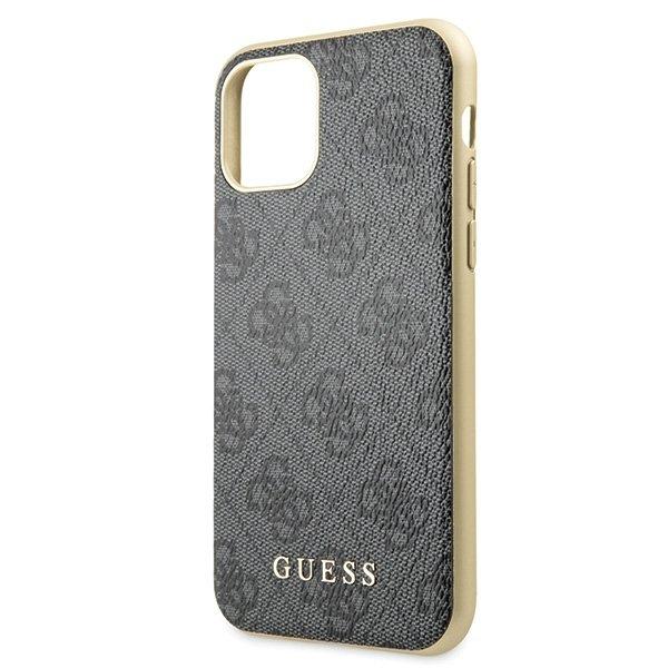 Guess iPHONE 11 PRO Hard Case Luxus Schutzhülle 4G Collection grau