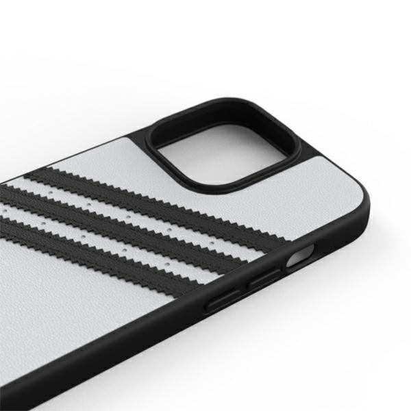 Adidas OR Moulded 3 Streifen Snap Case Schutzhülle iPhone 14 Pro 6.1" weiss / sw