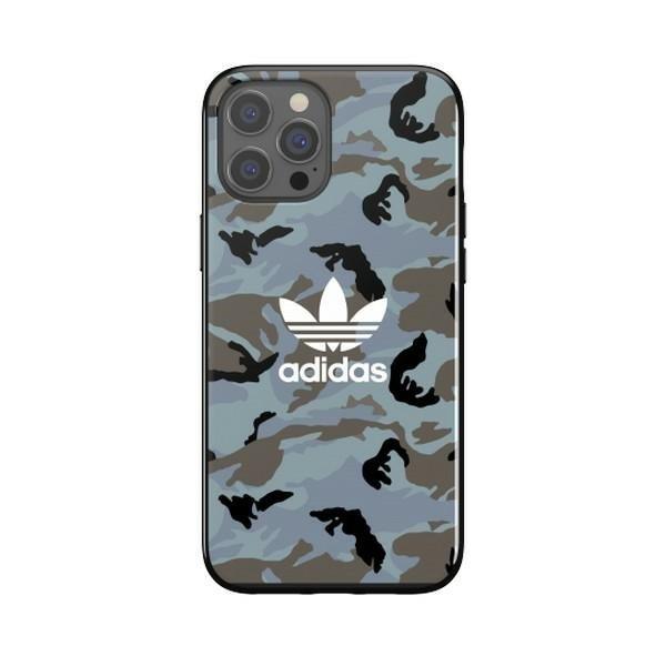 Adidas OR Snap Case Hülle Schutzhülle für iPhone 12 Pro Max Blau / Schwarz Camo