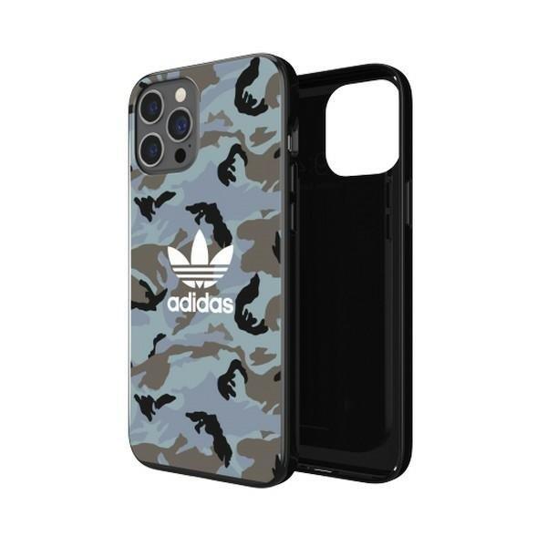 Adidas OR Snap Case Hülle Schutzhülle für iPhone 12 Pro Max Blau / Schwarz Camo