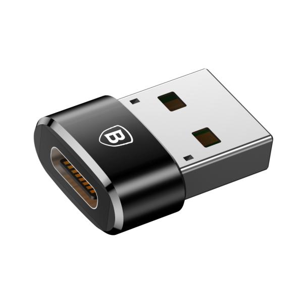 Baseus Adapter von USB Type-C auf USB Kabel Splitter OTG schwarz