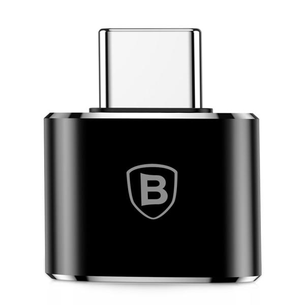 Baseus Adapter von USB auf USB Type-C Kabel Splitter OTG schwarz