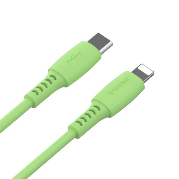 Buntes Langlebiges Kabel Ladekabel USB Typ C / Blitzleistung 18W 1,2m Grün