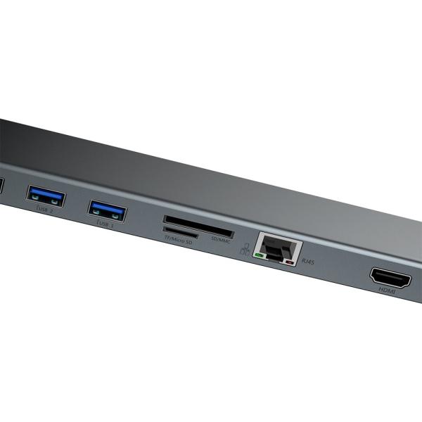 Baseus Laptopständer HUB USB-C PD / VGA / HDMI / RJ45 / USB 3.0 / SD Kartenleser