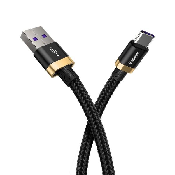 Baseus Purple Gold USB / USB-C Ladekabel Datenkabel SuperCharge 40W 1m/2m schwarz