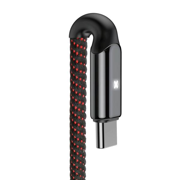 Baseus X-Type Ladekabel Datenkabel Typ-C 3A 1m schnell laden QC 3.0 LED licht