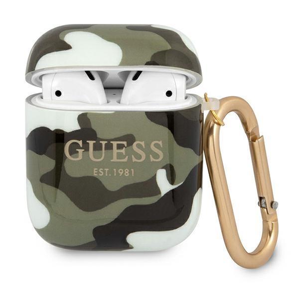 Guess GUA2UCAMA Apple Pods Hülle Etui Khaki Camo Tarn Kollektion