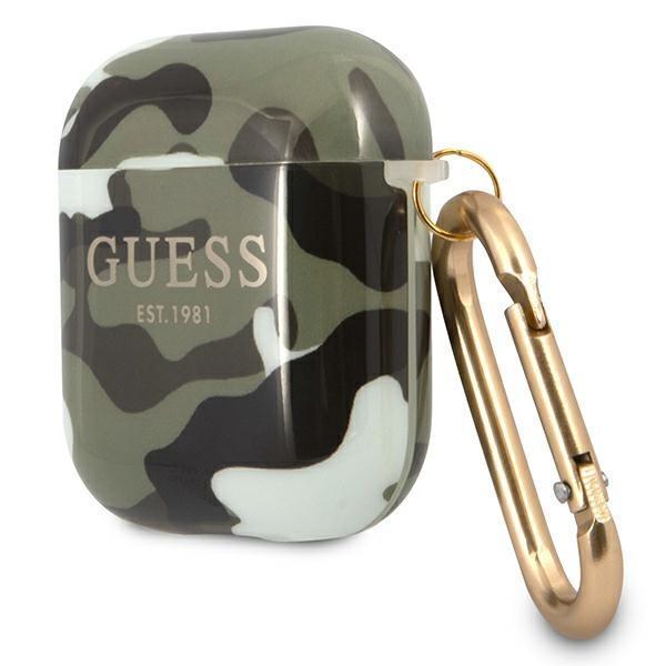 Guess GUA2UCAMA Apple Pods Hülle Etui Khaki Camo Tarn Kollektion