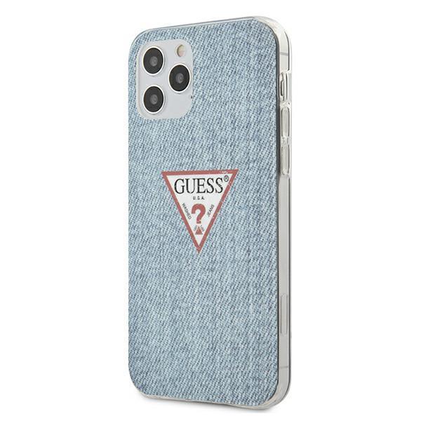Guess Back Case Schutzhülle Jeans Collection für iPhone 12 / 12 Pro Blau