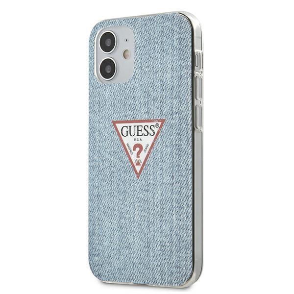 Guess Back Case Schutzhülle Jeans Collection für iPhone 12 mini Blau
