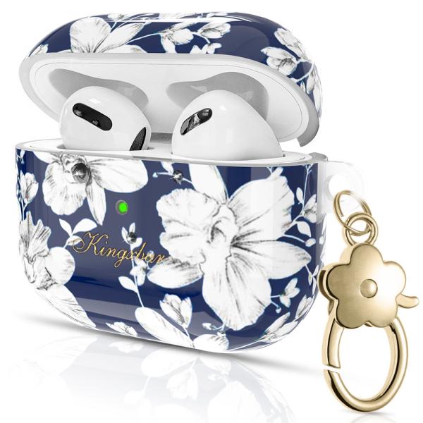 Kingxbar Blooming Pods Edles Case Etui für AirPods 3 mit Swarovski-Kristallen