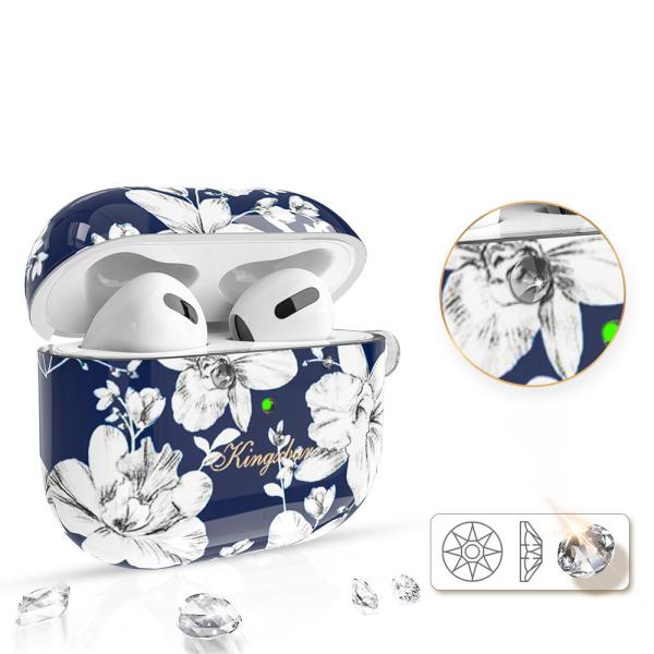 Kingxbar Blooming Pods Edles Case Etui für AirPods 3 mit Swarovski-Kristallen