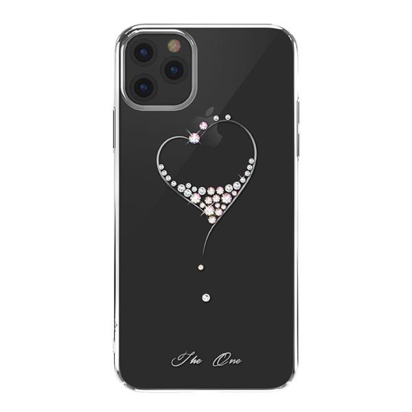 Kingxbar Wish Schutzhülle original Swarovski-Kristallen für iPhone 11 Pro silber