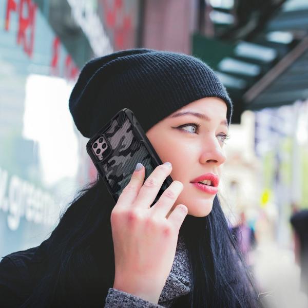 Ringke Fusion X Panzerhülle Schutzhülle für Huawei P40 Lite schwarz Camo