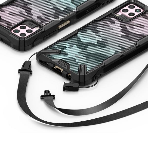 Ringke Fusion X Panzerhülle Schutzhülle für Huawei P40 Lite schwarz Camo