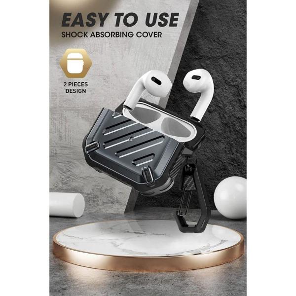 SUPCASE Unicorn Beetle Pro Robuste Luxus Schutzhülle für AirPods 3 schwarz