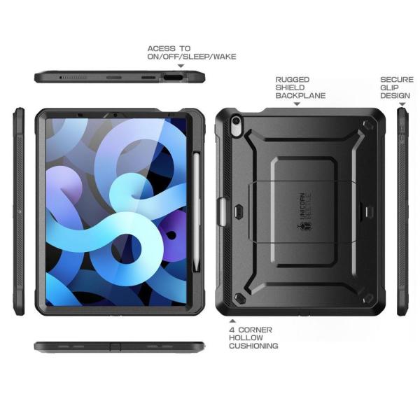 SUPCASE UB PRO Luxus Komplett Schutzhülle iPad Air 4 2020 schwarz