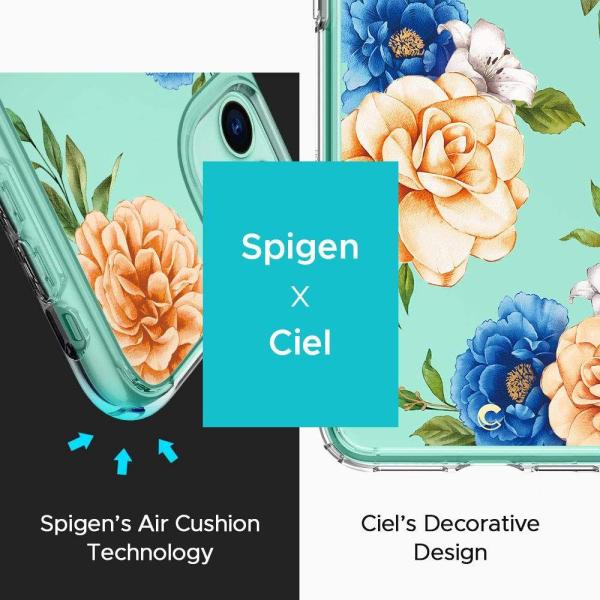 Spigen Ciel iPhone 11 Blue Floral Back Case Schutzhülle