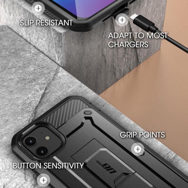 Supcase Unicorn Beetle Pro Panzer Schutzhülle iPhone 12 mini schwarz