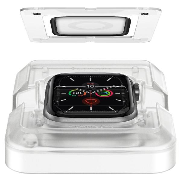 2x Spigen Proflex "Ez Fit" Apple Watch 4/5/6/7/8/SE (41mm) Hybridglas + Montagerahmen