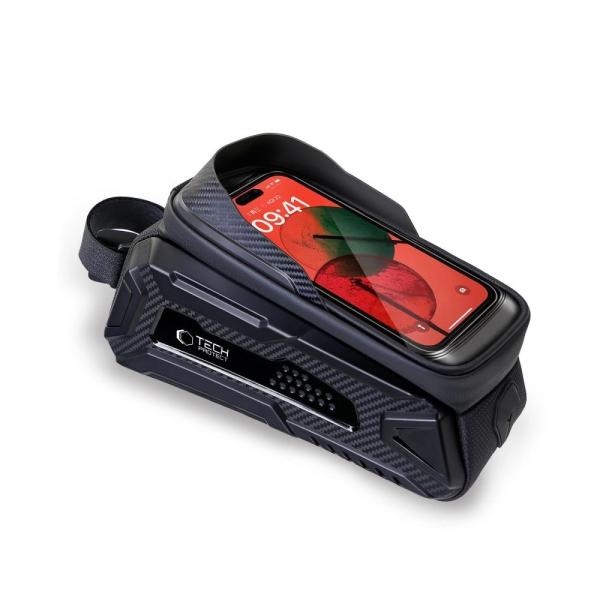 Tech-Protect V2 Fahrradtasche Rahmentasche 1.5L für Smartphone bis 6,7“ Schwarz