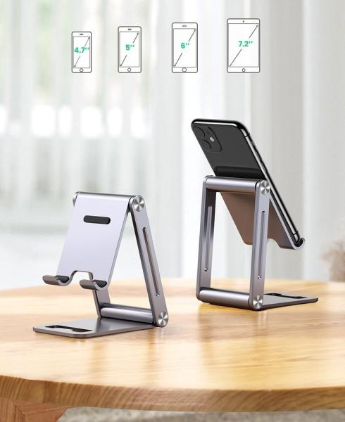 Ugreen Folding Stand Faltbarer Luxus Telefon und Tabletständer grau