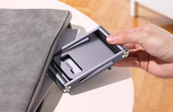 Ugreen Folding Stand Faltbarer Luxus Telefon und Tabletständer grau