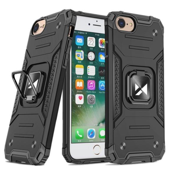 Wozinsky Ring Armor robuste Handyhülle Hard Case für iPhone 7/8/SE 2020 schwarz