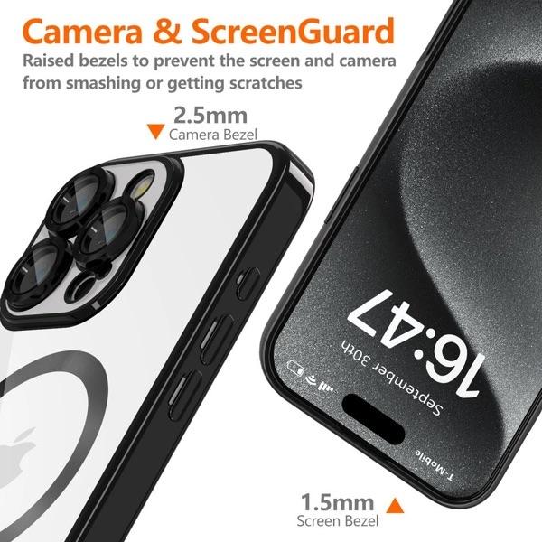 Tech-Protect iPhone 16 Pro Max MagFlex MagSafe Schutzhülle Case Schwarz