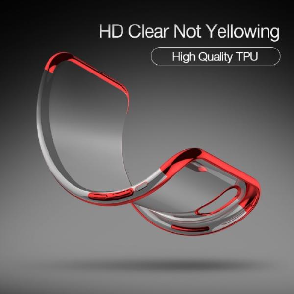 iPhone X/XS TPU Schutzhülle Transparent, Back Case, Farbig