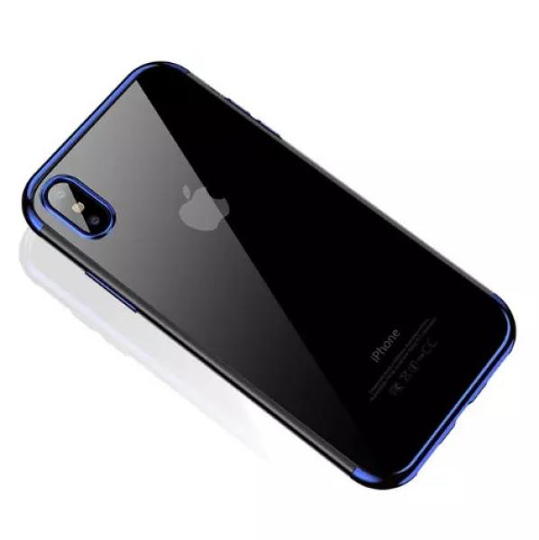 iPhone X/XS TPU Schutzhülle Transparent, Back Case, Farbig