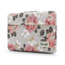 CANVASLIFE SLEEVE geblümte Laptoptasche Damentasche 15-16" Zoll Weisse Rose