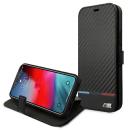 BMW Etui Luxus Book Case M Collection Carbon Stripe iPhone 13 Pro schwarz
